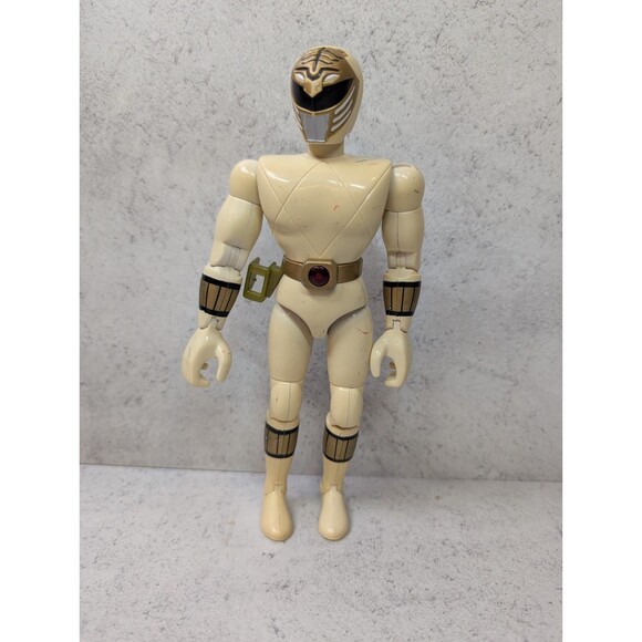 1995 Bandai Mighty Morphin Power Rangers Talking White Ranger – Works (Gurgling) - Picture 1 of 7